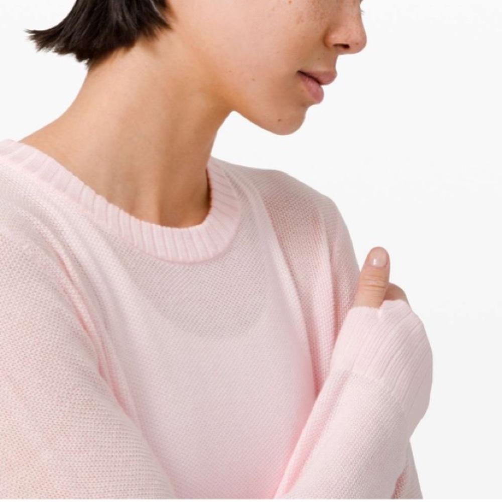 Lululemon Sincerely Yours Sweater Pink Glow Size M - Picture 5 of 5